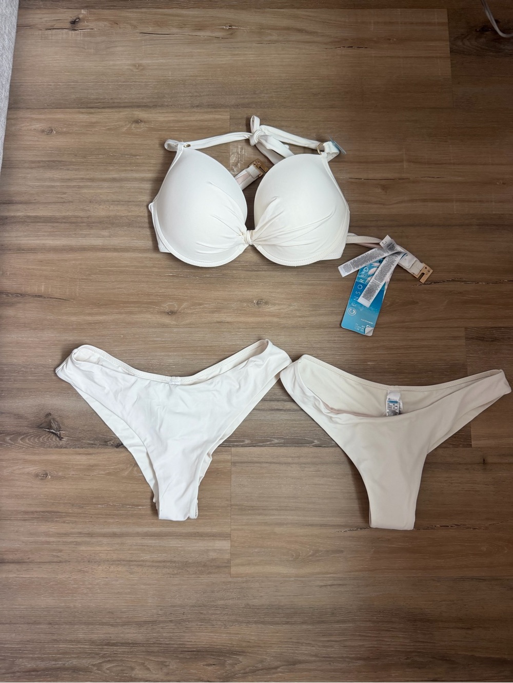 White Women’s Halter Bikini Set - Brand Unknown